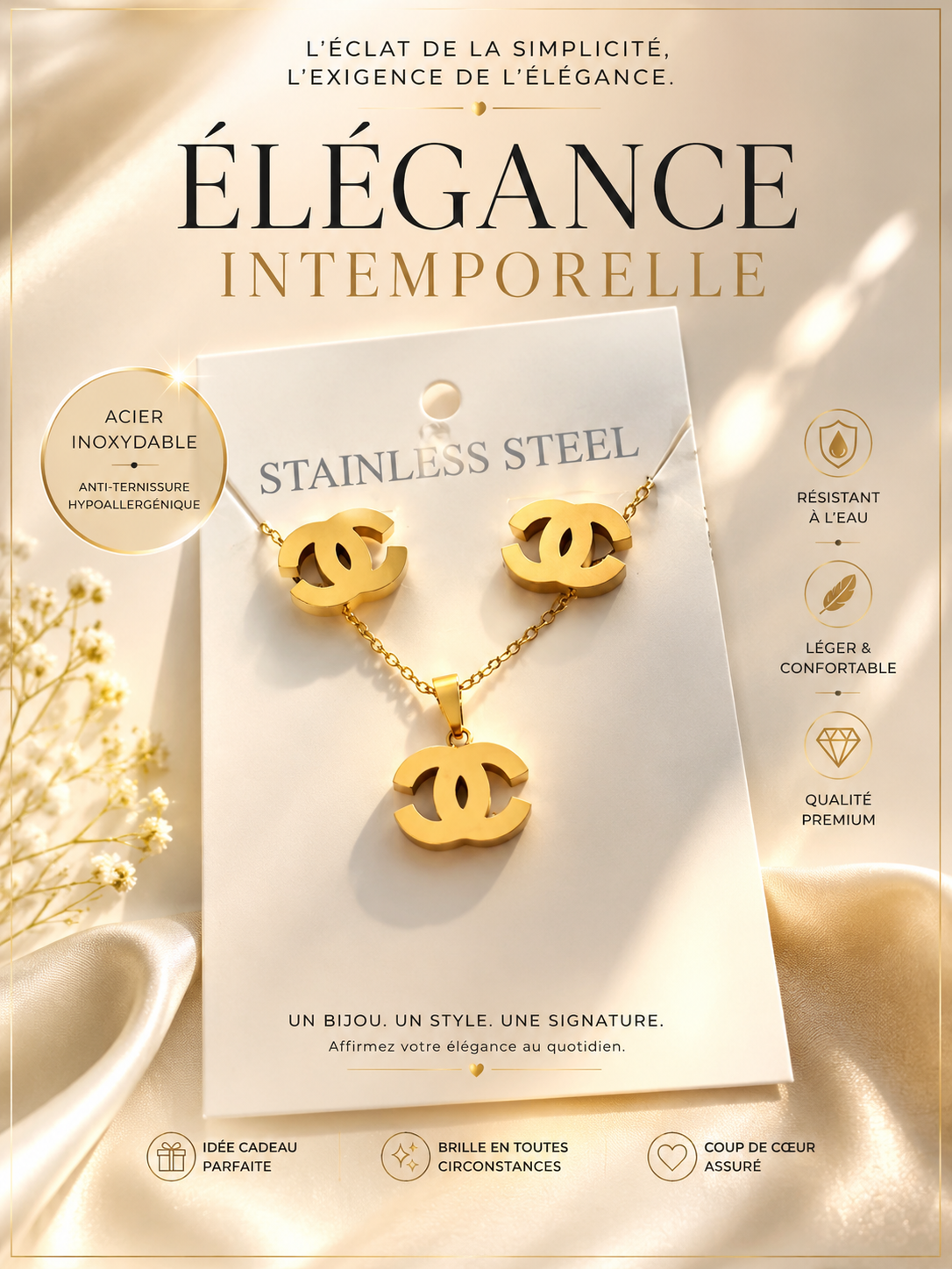 Collier boucles d’oreille