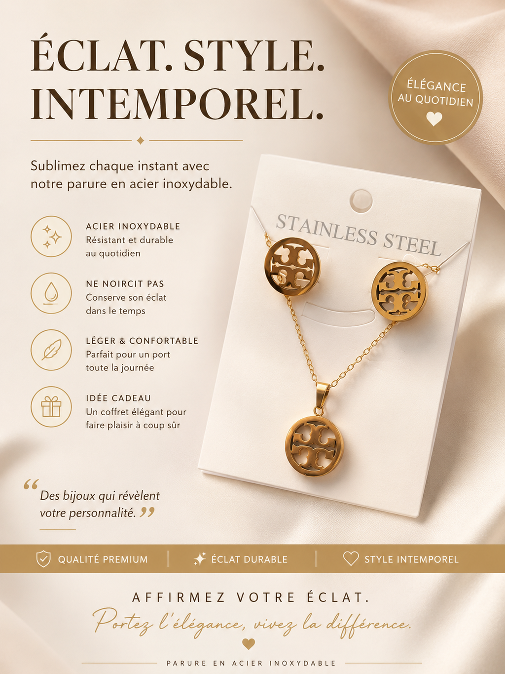 Collier boucles d’oreille